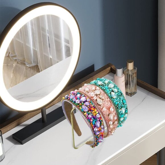Ladies Green Rhinestone Headband Jewelry Party Accessories One Size main image 6